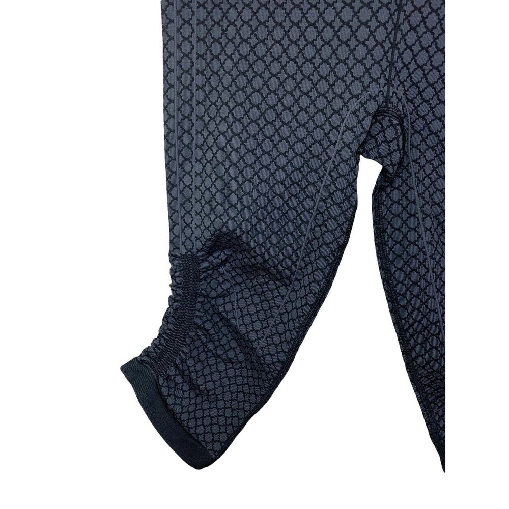 Lululemon Women's In The Flow 6 Leggings Crop Pants Seamless Black Geo Soul - Picture 4 of 9